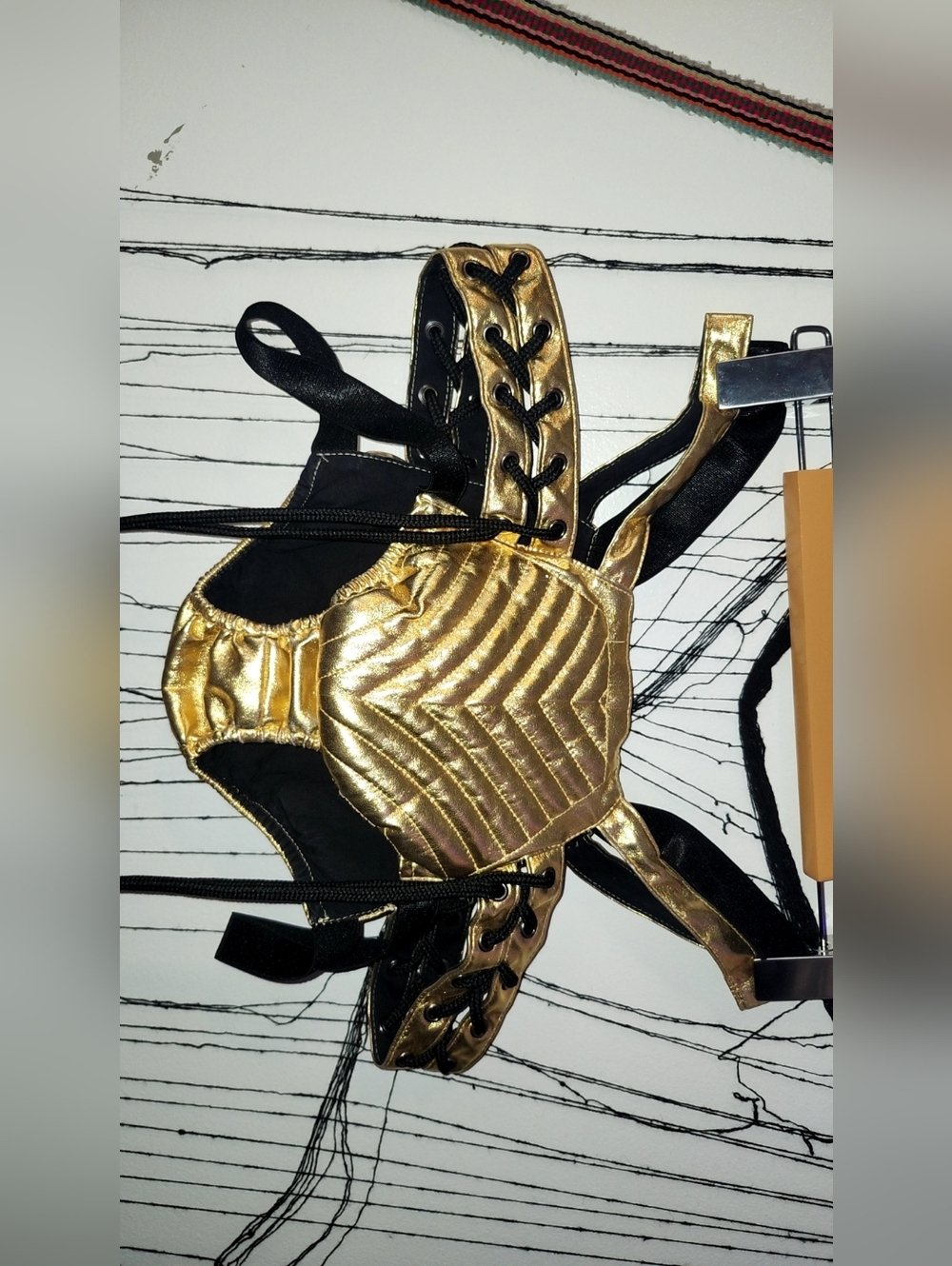 ✨️Gold and Black Lace-Up Rave Wear✨️